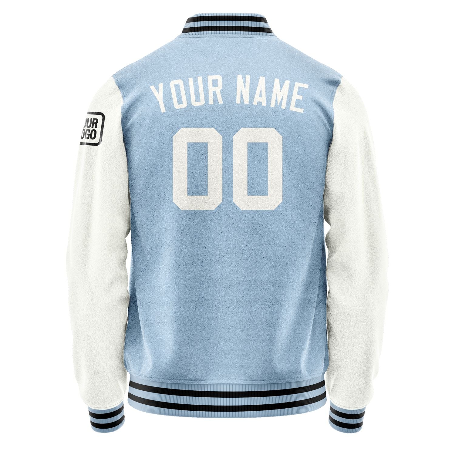 Custom Light Blue White Jacket Jb0808180817181817