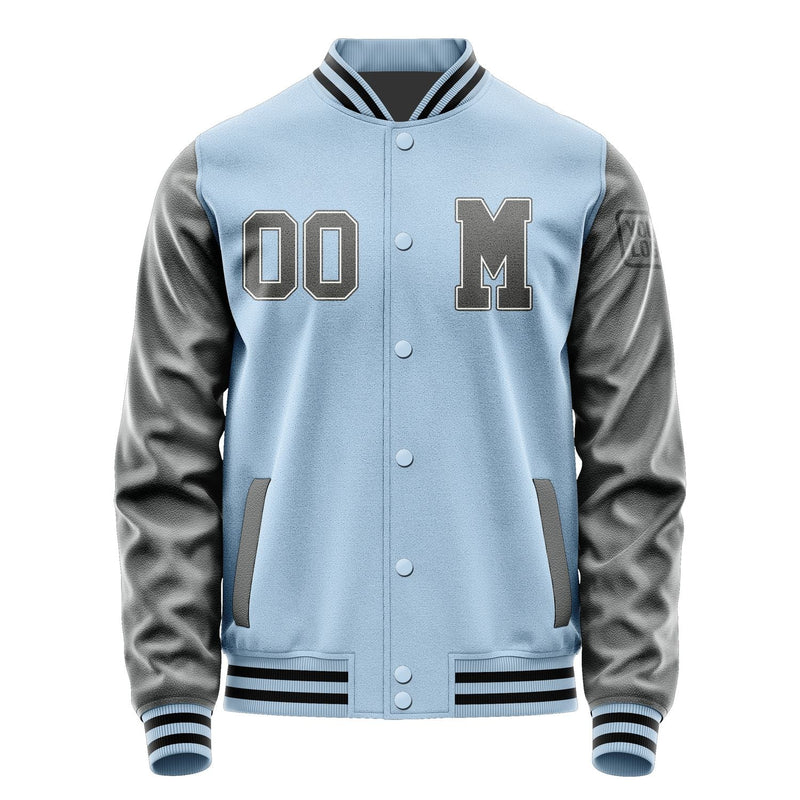Custom Light Blue Dark Grey Jacket Jb0808200817201817
