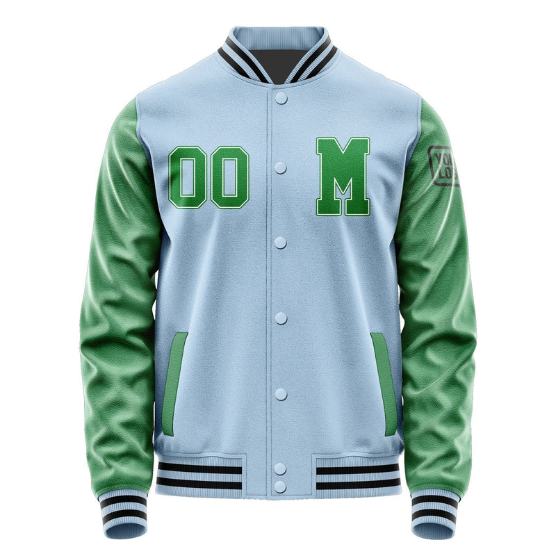 Custom Light Blue Emerald Green Jacket Jb0808240817241817