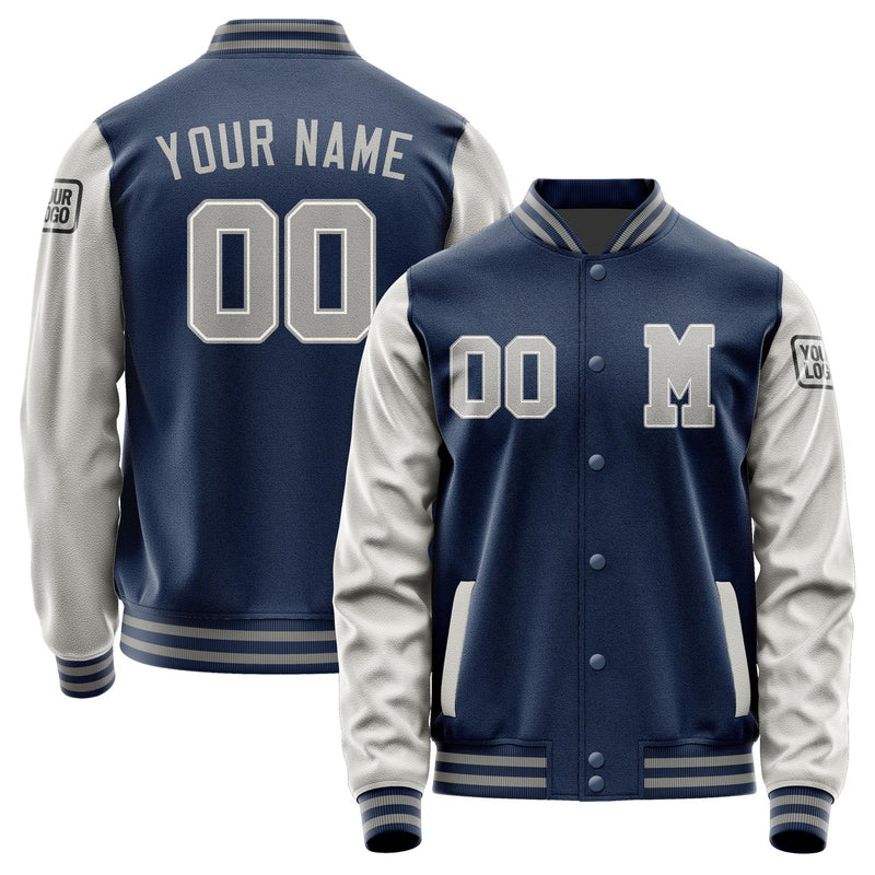 Custom Blue Gray Jacket Jb1010041004041817