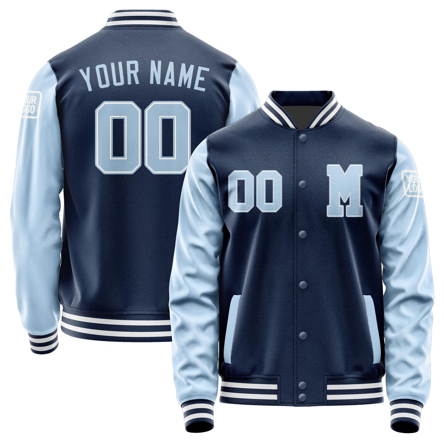 Custom Blue Light Blue Jacket Jb1010081018081818