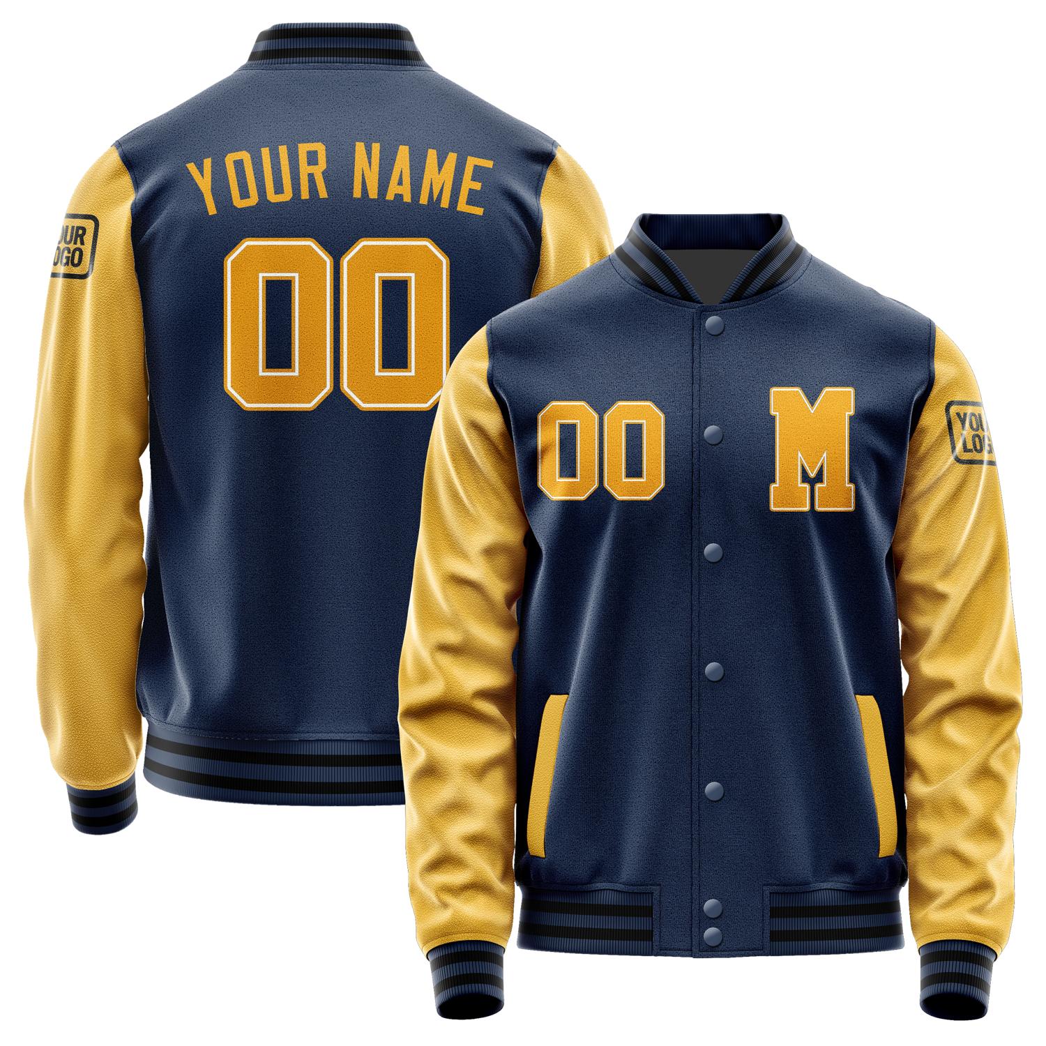 Custom Blue Yellow Jacket Jb1010191017191817