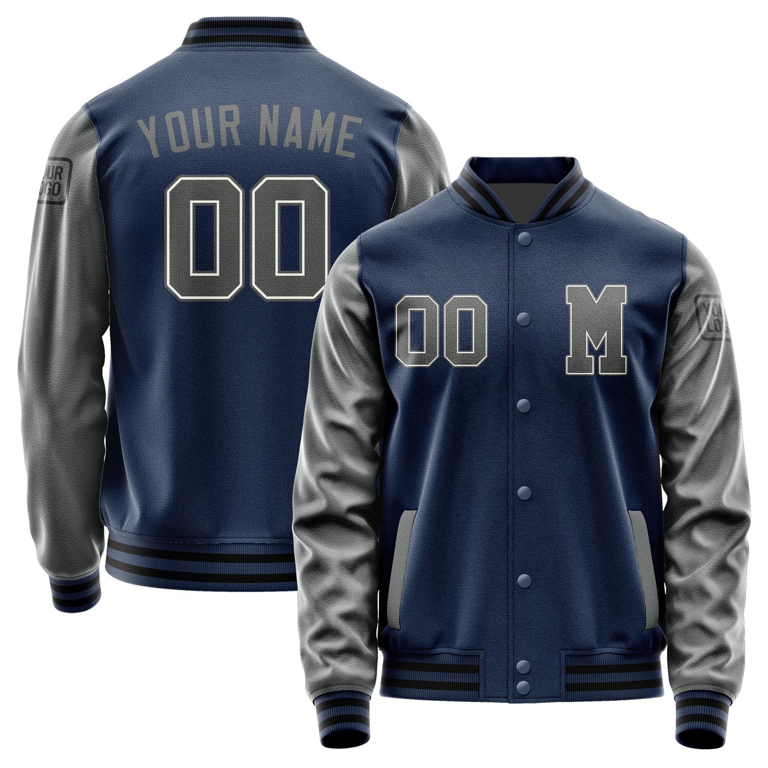 Custom Blue Dark Grey Jacket Jb1010201017201817