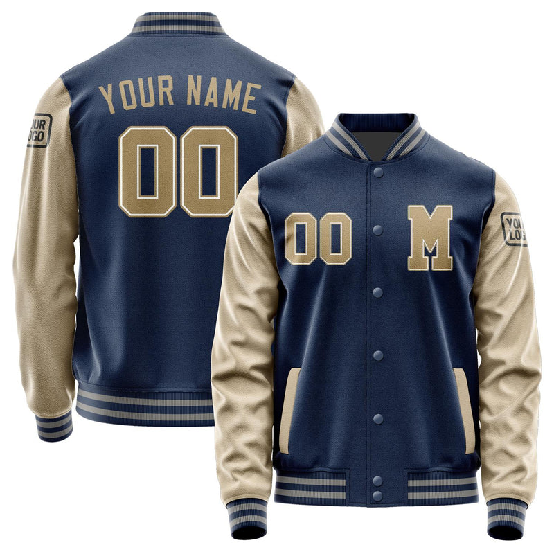 Custom Blue Light Khaki Jacket Jb1010251004251817
