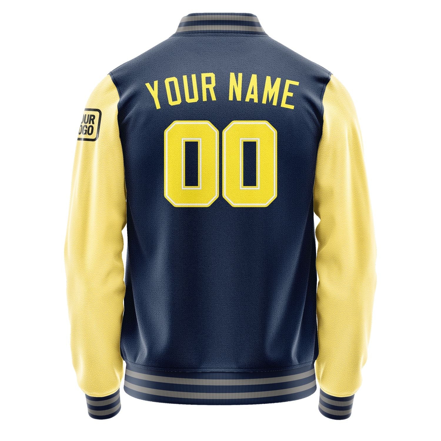 Custom Blue Light Yellow Jacket Jb1010261004261817