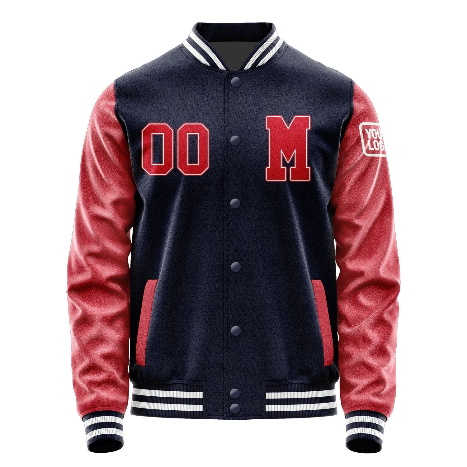 Custom Navy Red Jacket Jb1111141118141818