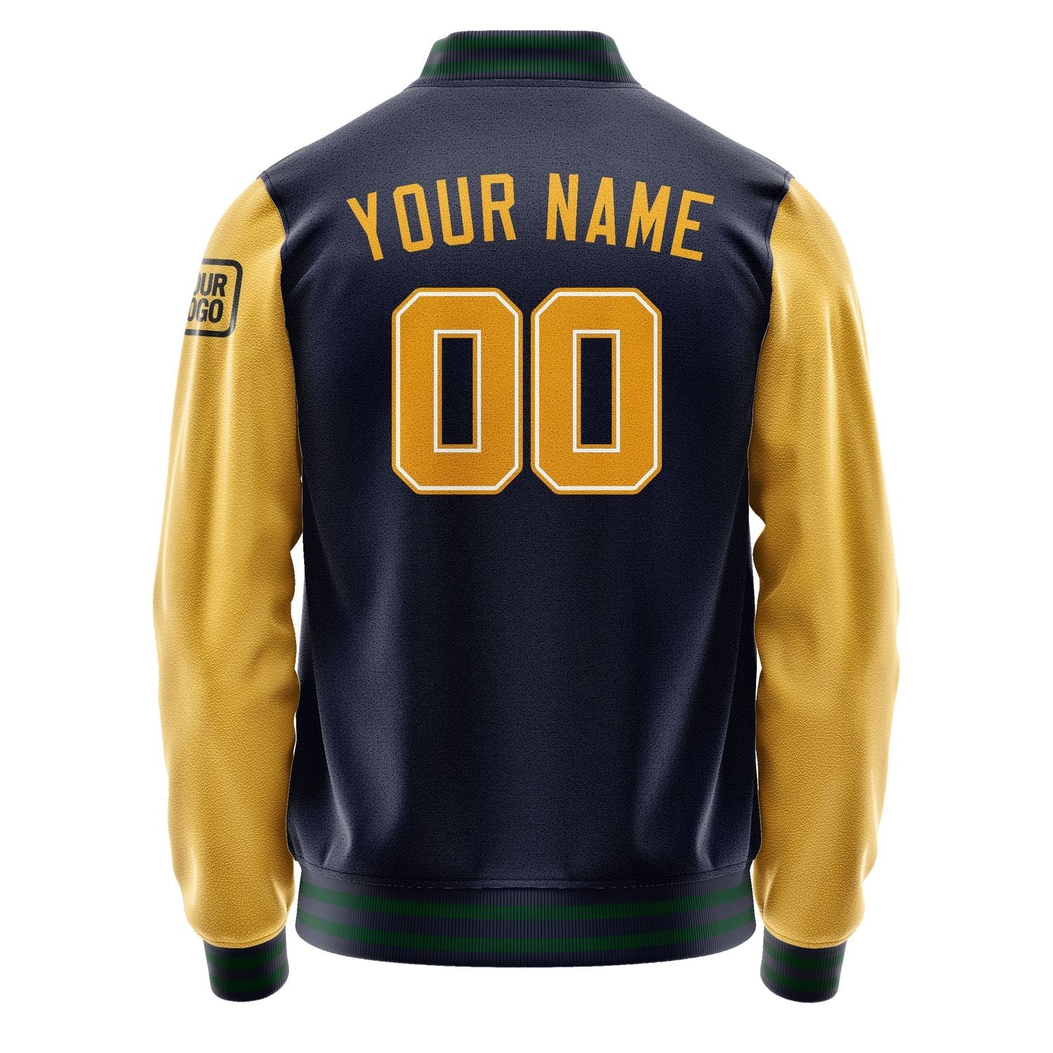 Custom Navy Yellow Jacket Jb1111191105191817