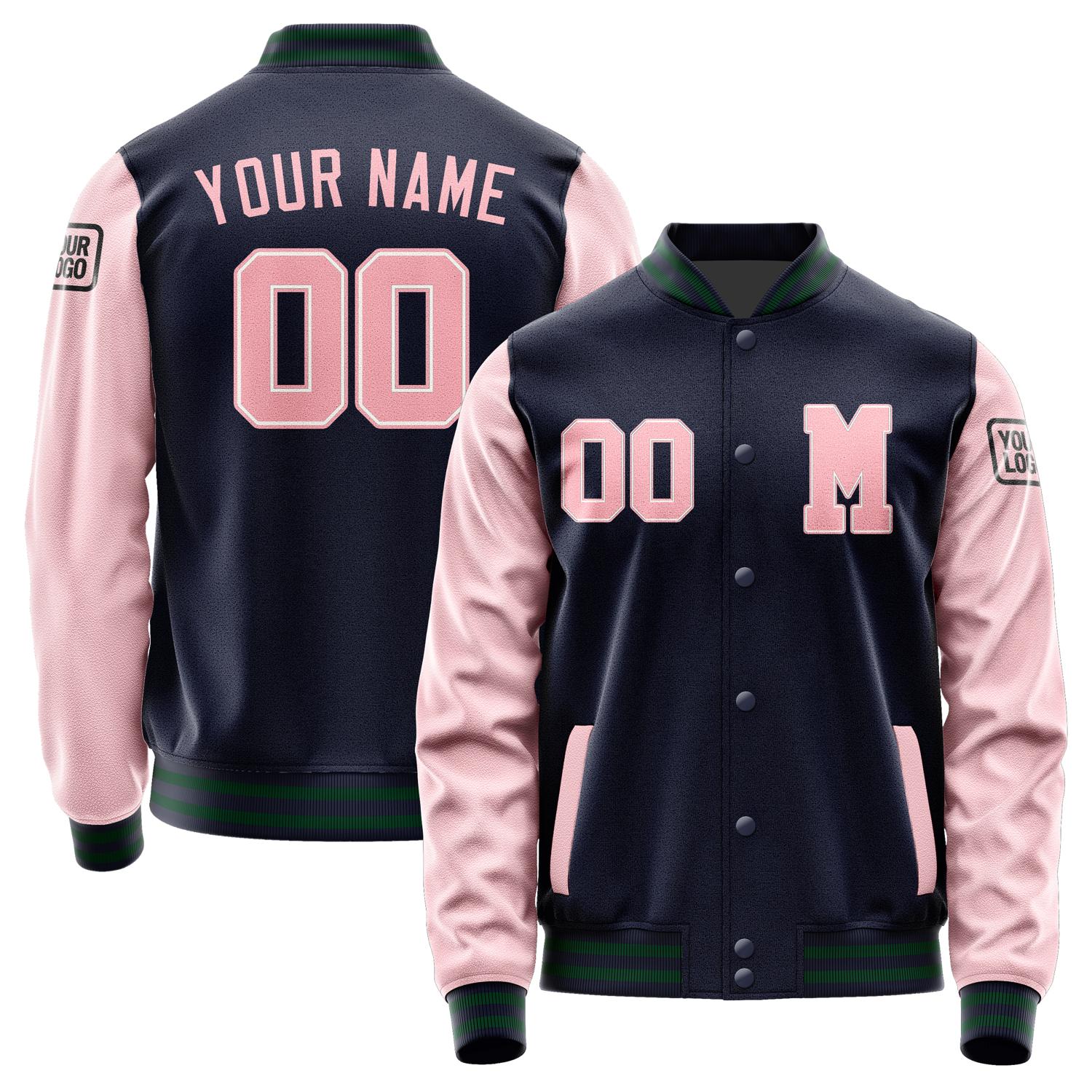 Custom Navy Light Pink Jacket Jb1111211105211817