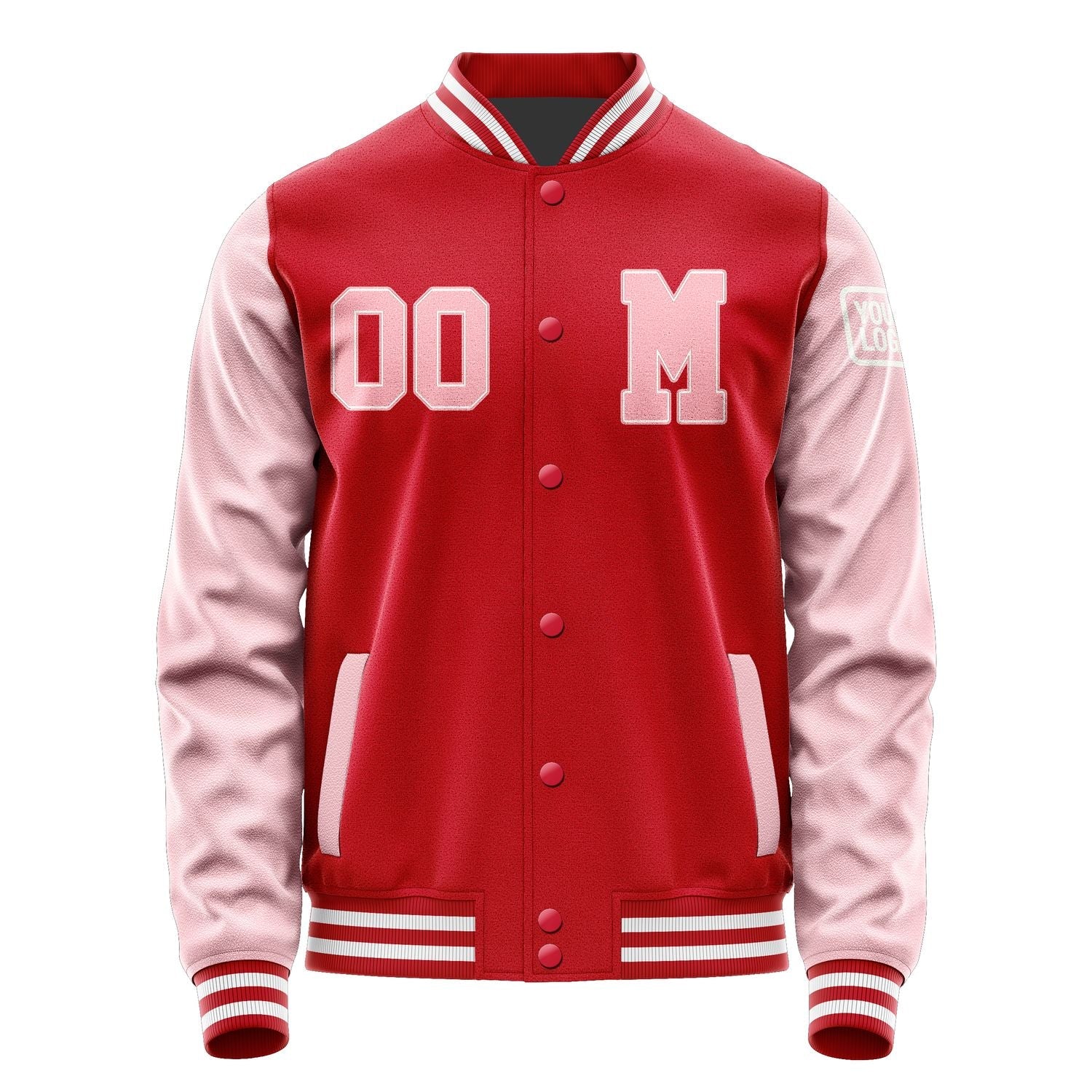 Custom Red Light Pink Jacket Jb1414211418211818