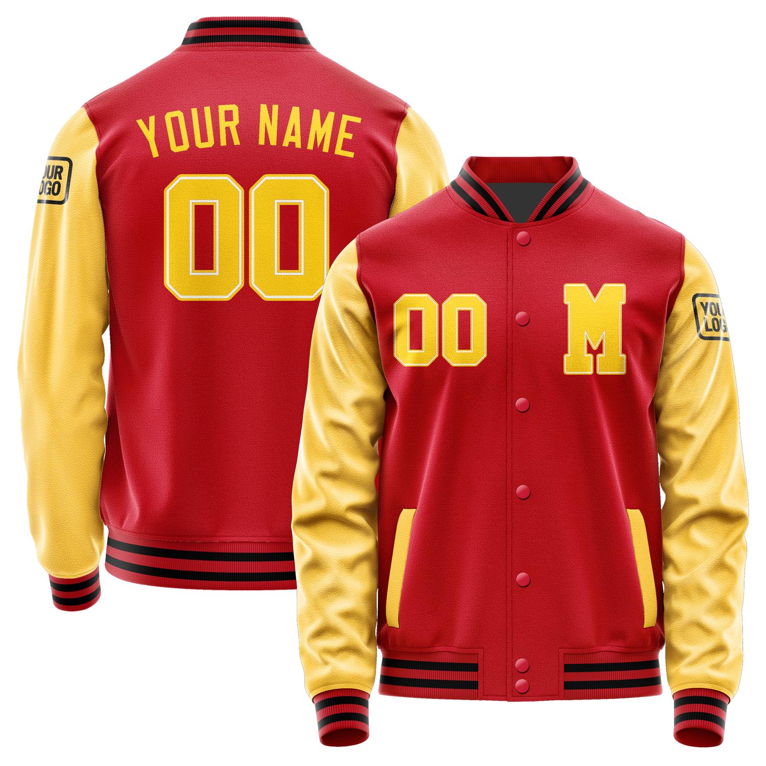 Custom Red Gold Jacket Jb1414301417301817