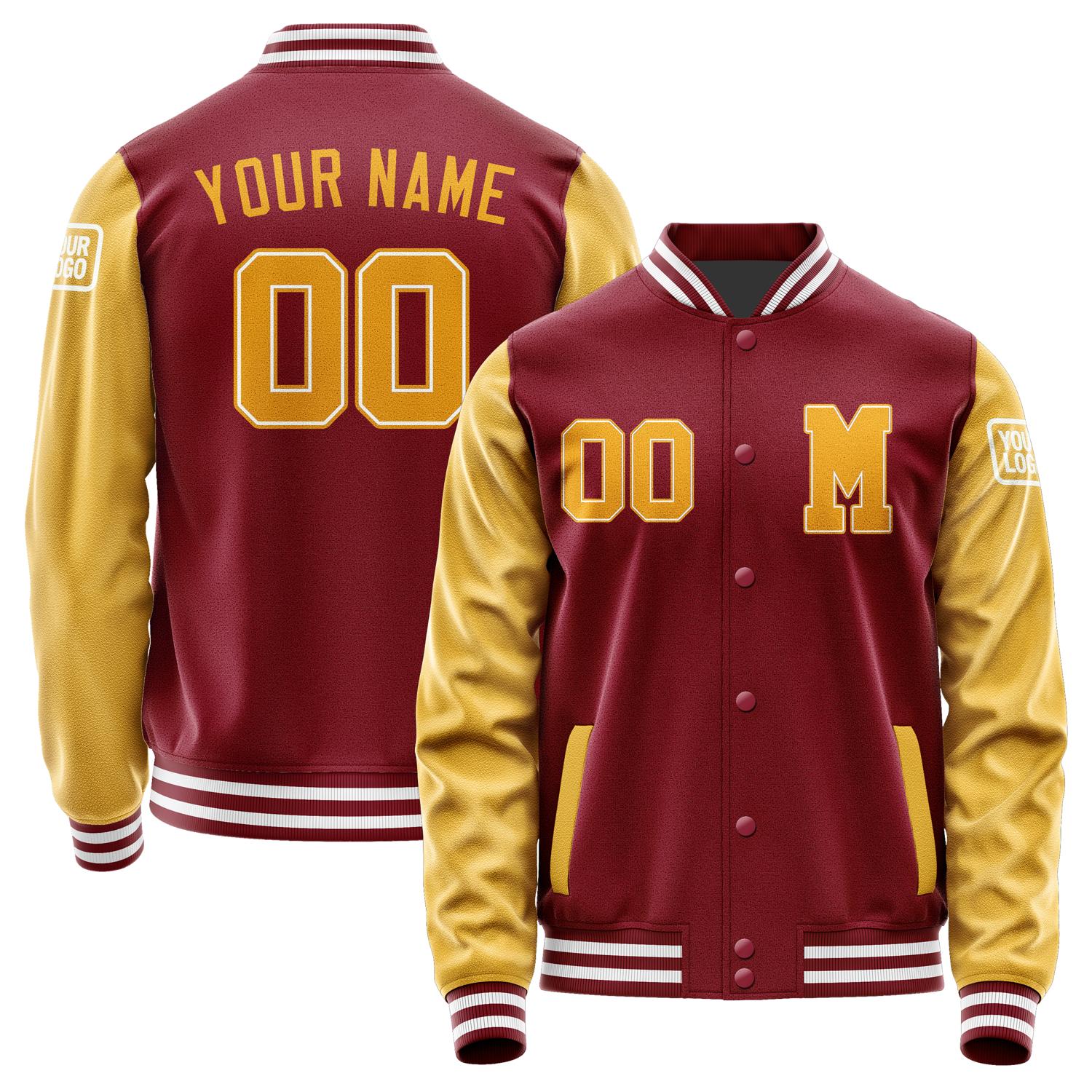 Custom Crimson Red Yellow Jacket Jb1515191518191818