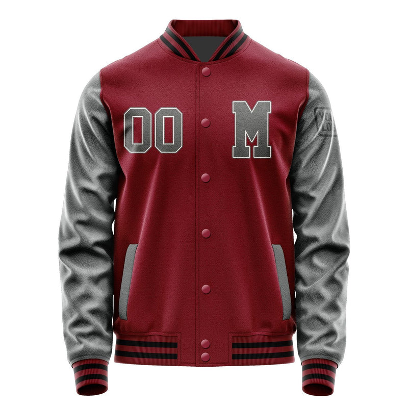 Custom Crimson Red Dark Grey Jacket Jb1515201517201817