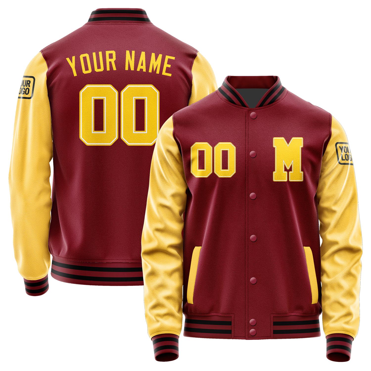 Custom Crimson Red Gold Jacket Jb1515301517301817