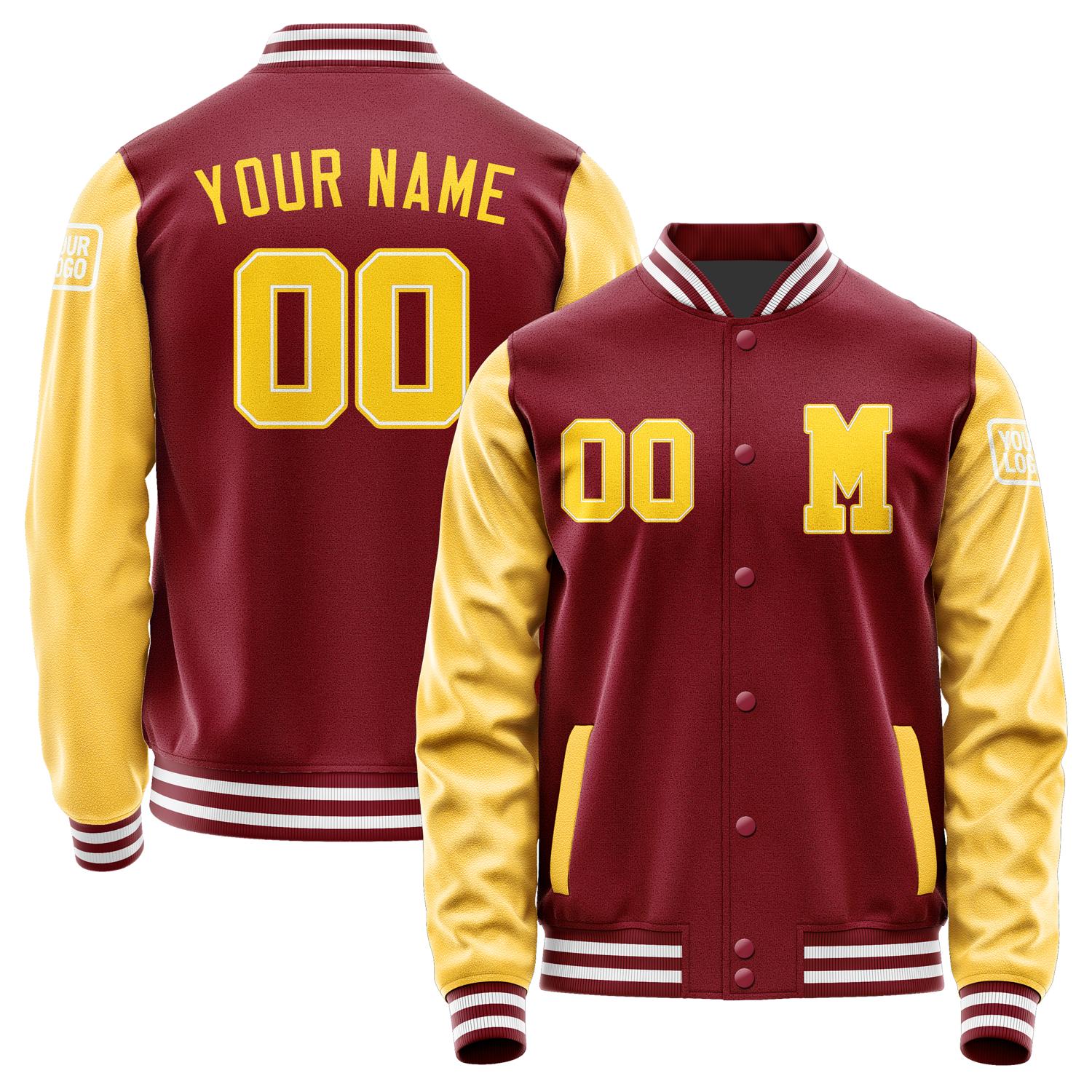 Custom Crimson Red Gold Jacket Jb1515301518301818