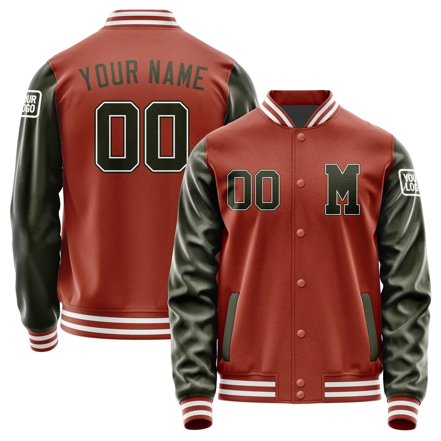 Custom Coral Red Dunkles Jacket Jb1616021618021818
