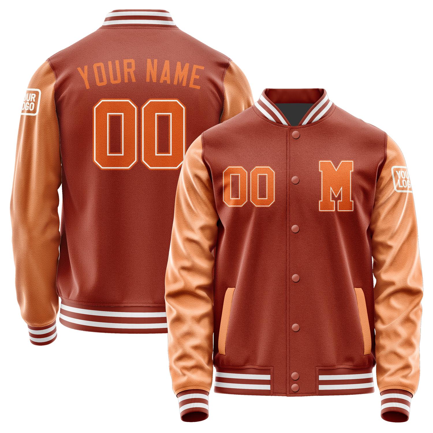 Custom Coral Red Orange Jacket Jb1616281618281818