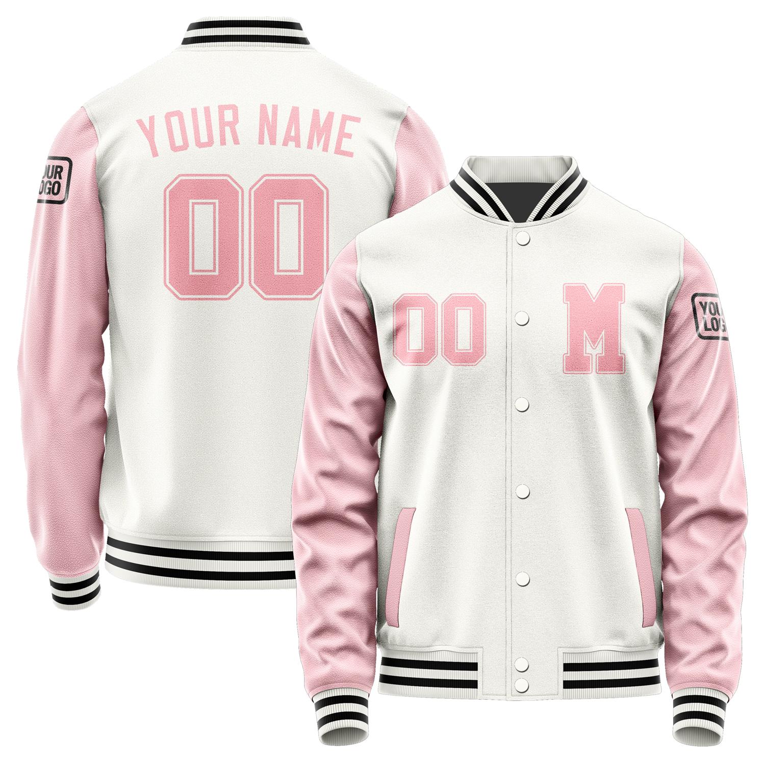 Custom White Light Pink Jacket Jb1818211817211817