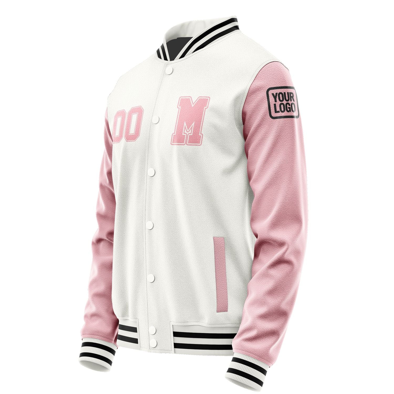 Custom White Light Pink Jacket Jb1818211817211817