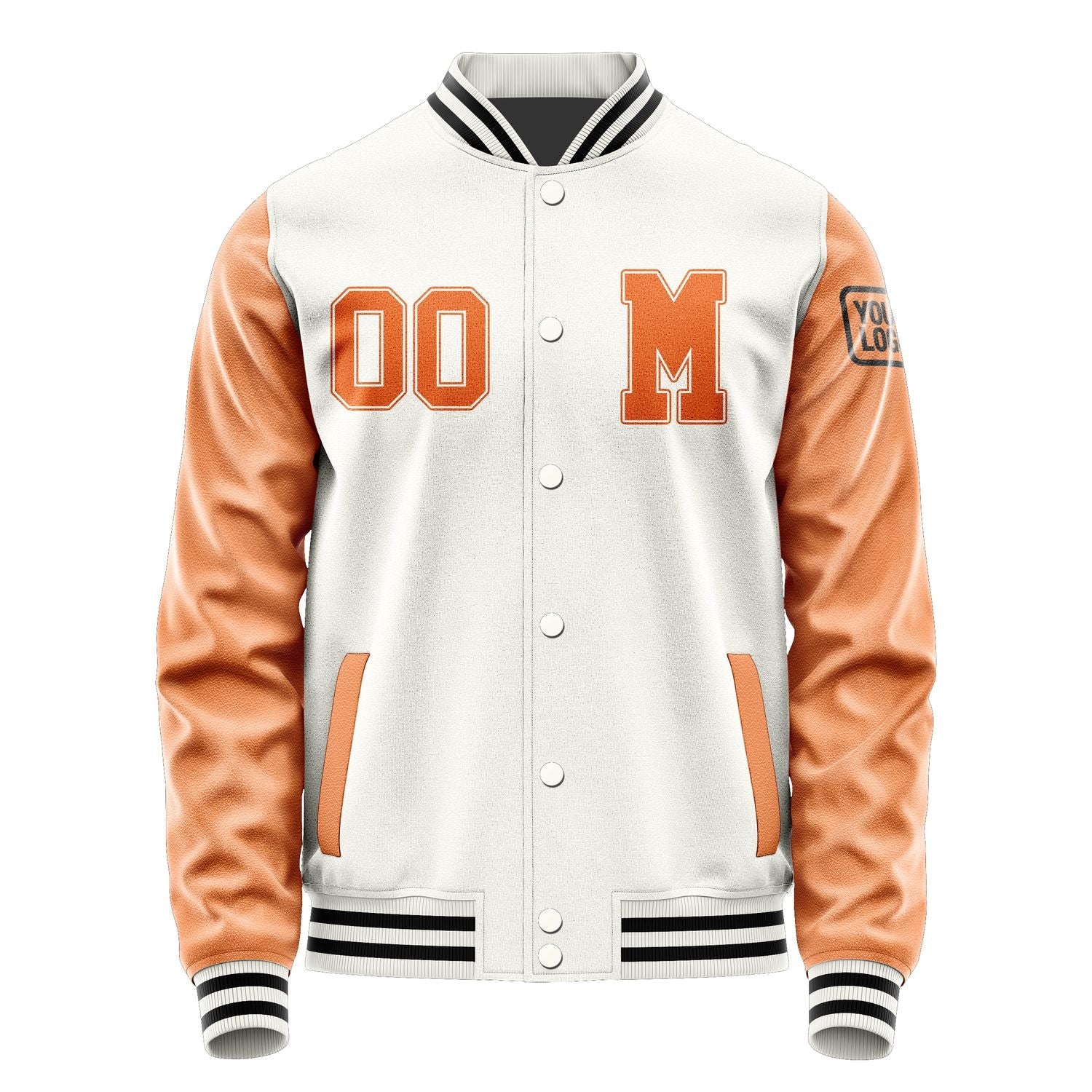 Custom White Orange Jacket Jb1818281817281817