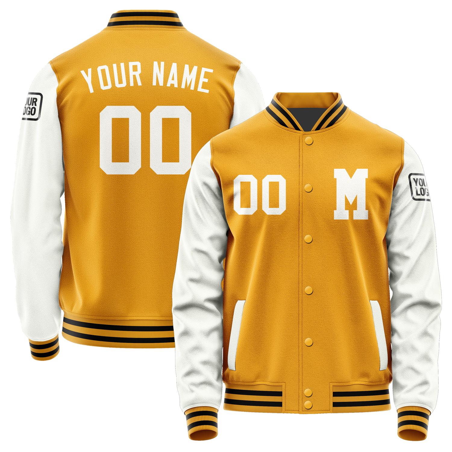Custom Yellow White Jacket Jb1919181917181817