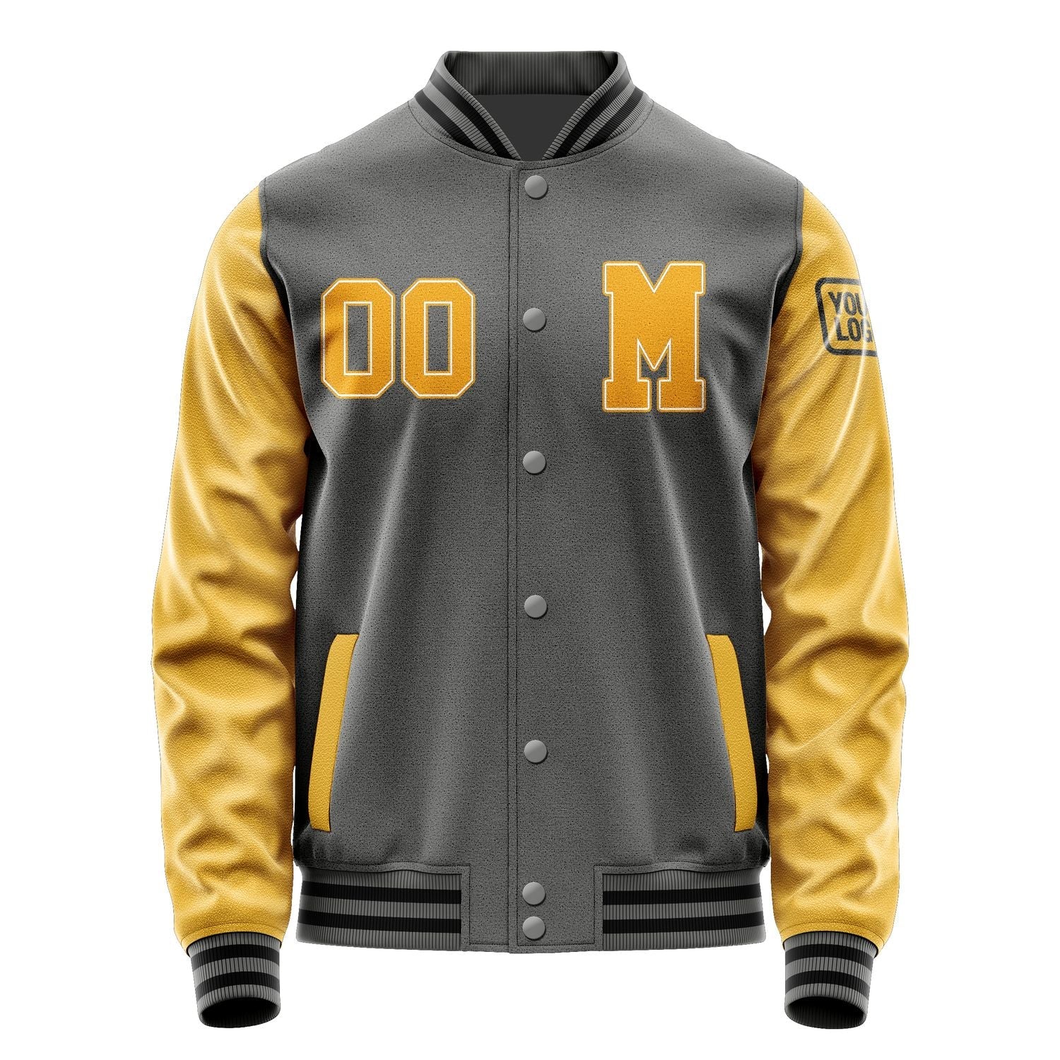 Custom Dark Grey Yellow Jacket Jb2020192017191817