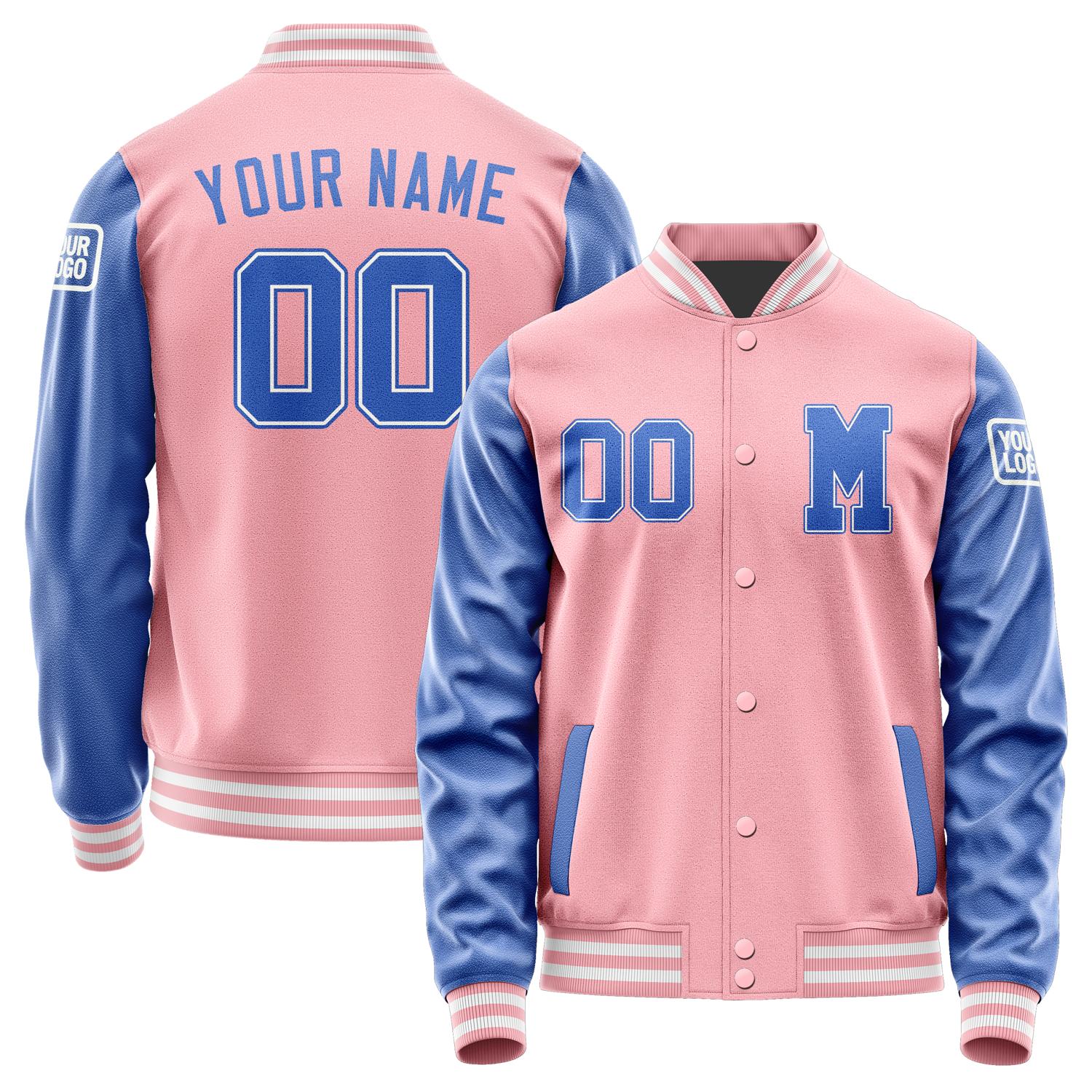 Custom Light Pink Sky Blue Jacket Jb2121092118091818