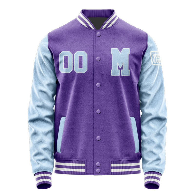 Custom Light Purple Light Blue Jacket Jb2323082318081818