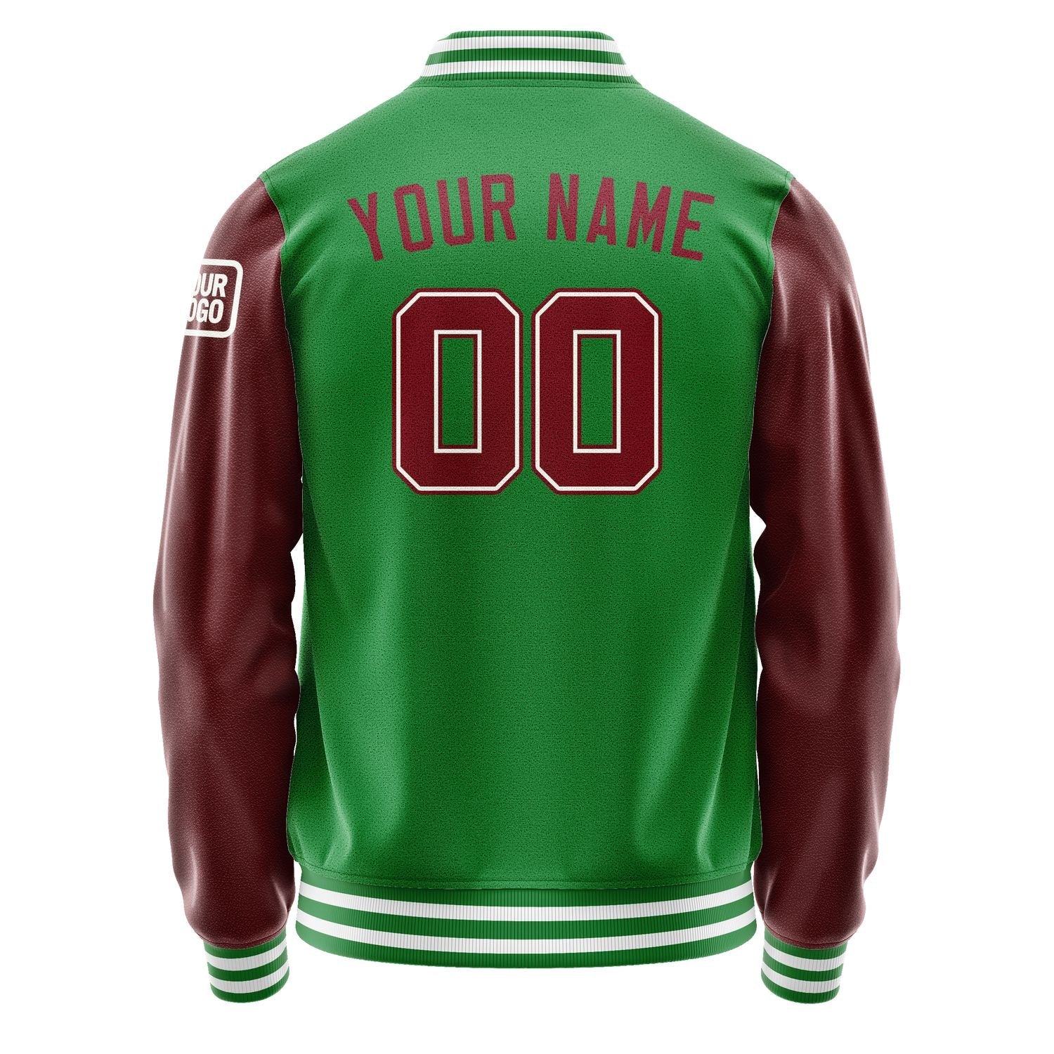 Custom Emerald Green Crimson Red Jacket Jb2424152418151818