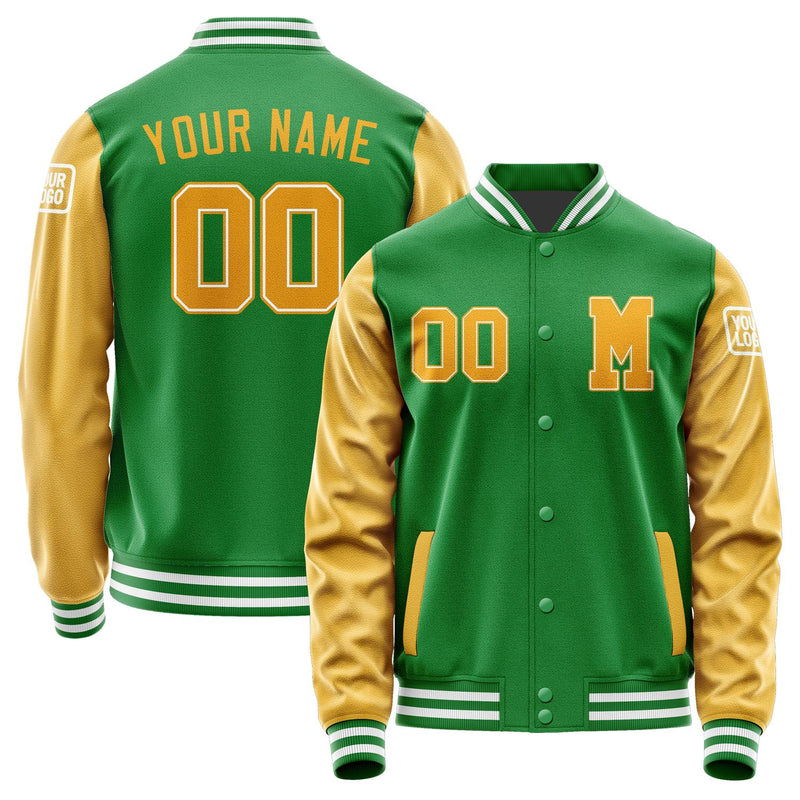 Custom Emerald Green Yellow Jacket Jb2424192418191818