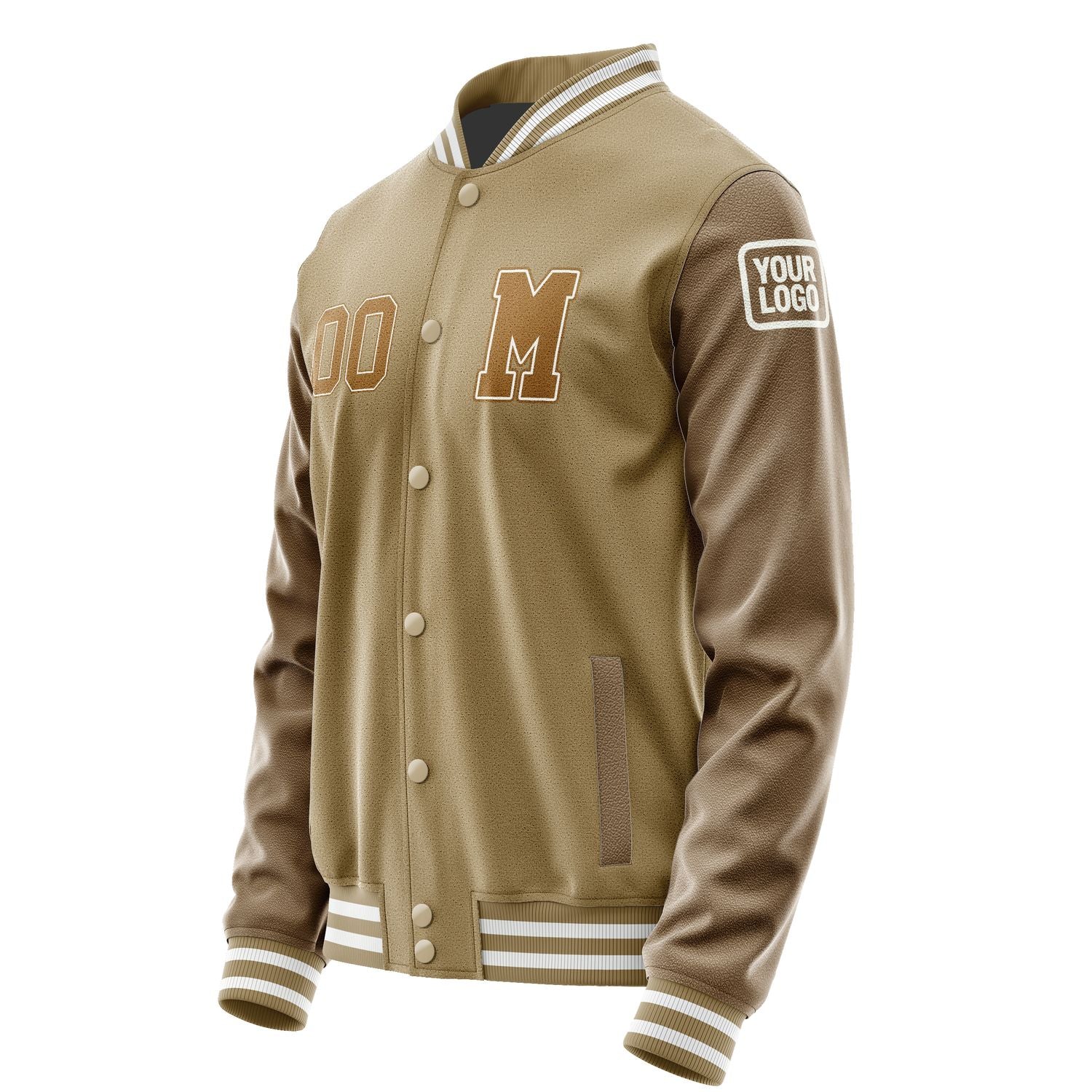 Custom Light Khaki Khaki Jacket Jb2525222518221818