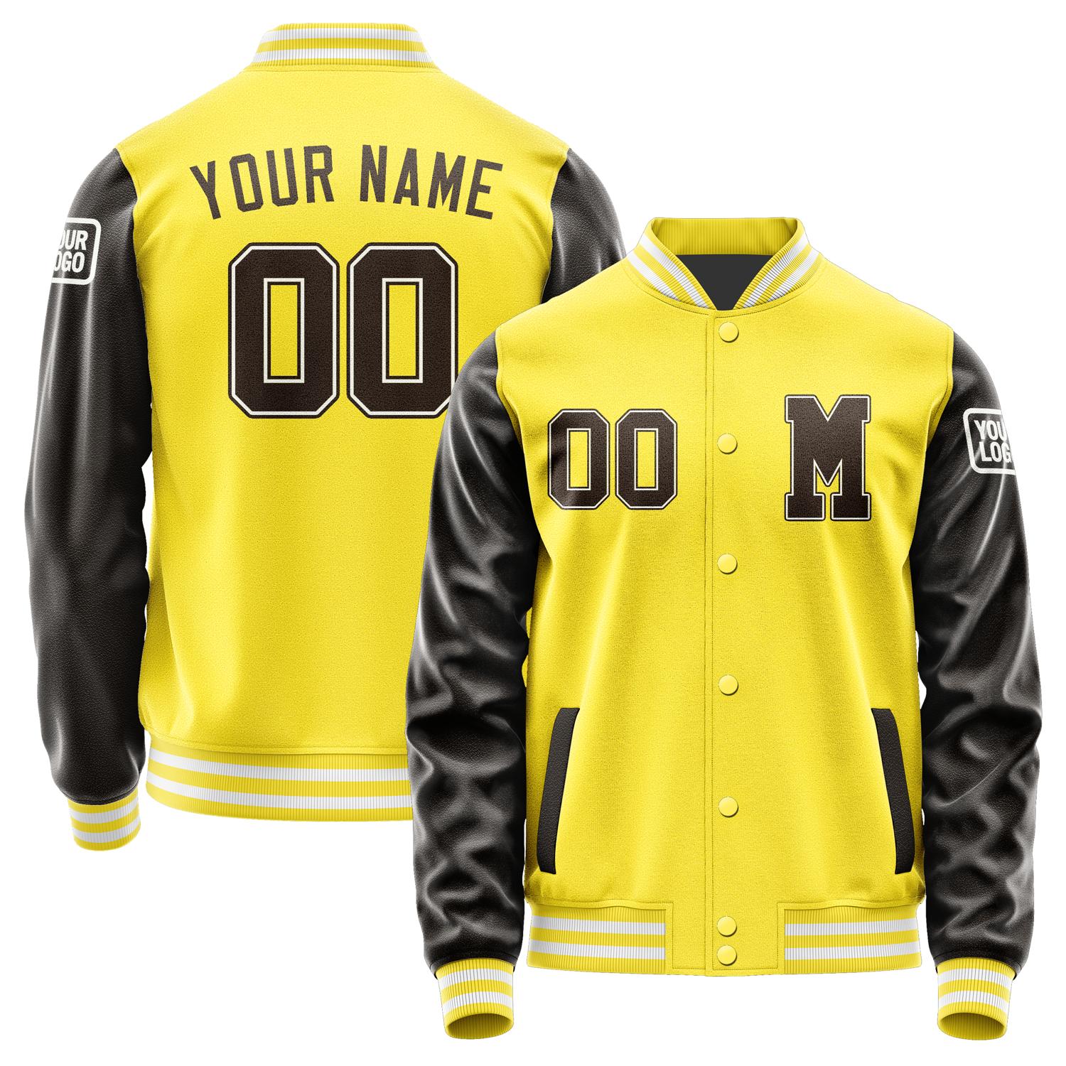 Custom Light Yellow Brown Jacket Jb2626012618011818