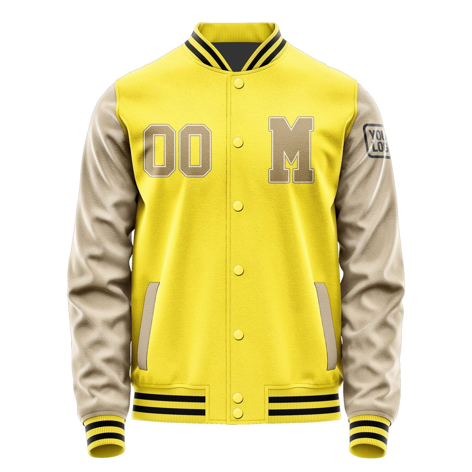 Custom Light Yellow Light Khaki Jacket Jb2626252617251817