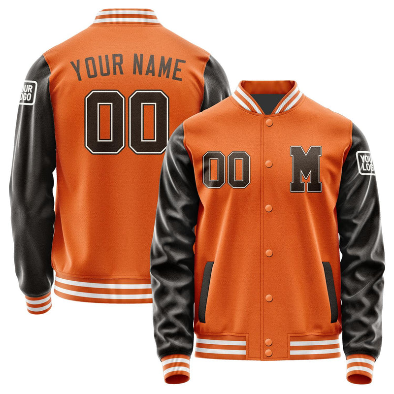 Custom Orange Brown Jacket Jb2828012818011818