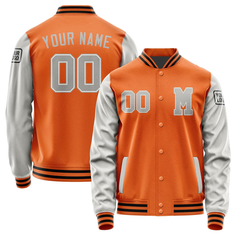 Custom Orange Gray Jacket Jb2828042817041817