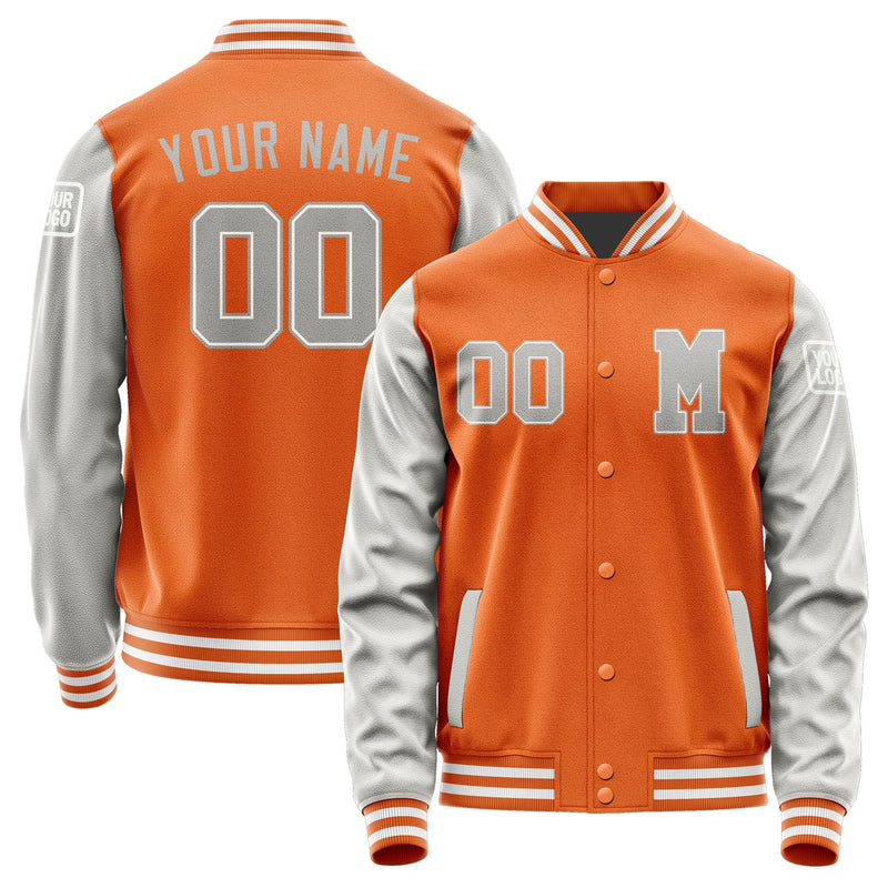 Custom Orange Gray Jacket Jb2828042818041818