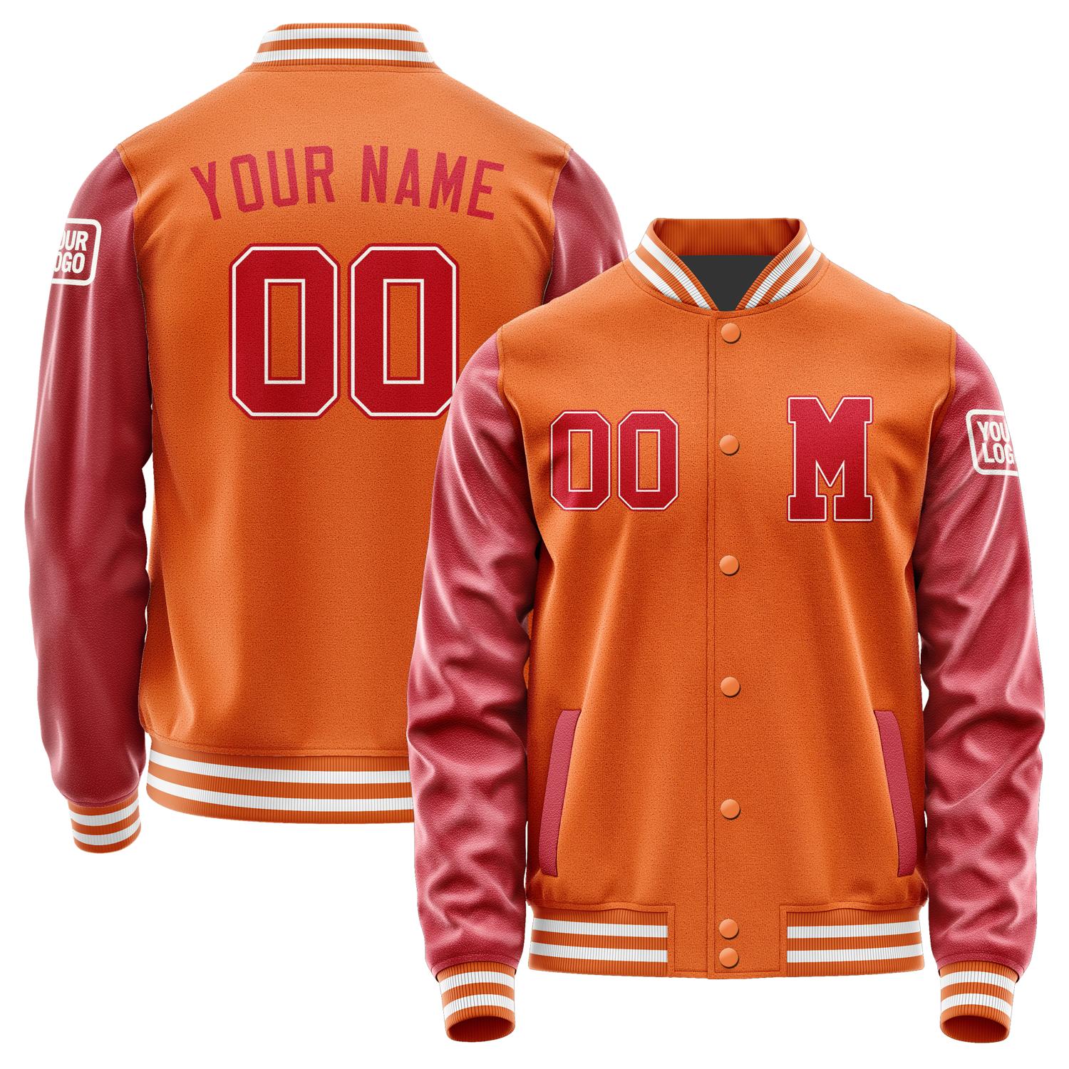 Custom Orange Red Jacket Jb2828142818141818