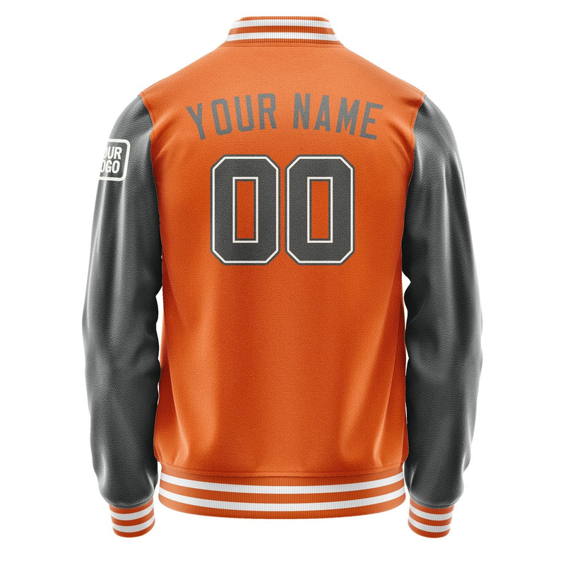 Custom Orange Dark Grey Jacket Jb2828202818201818