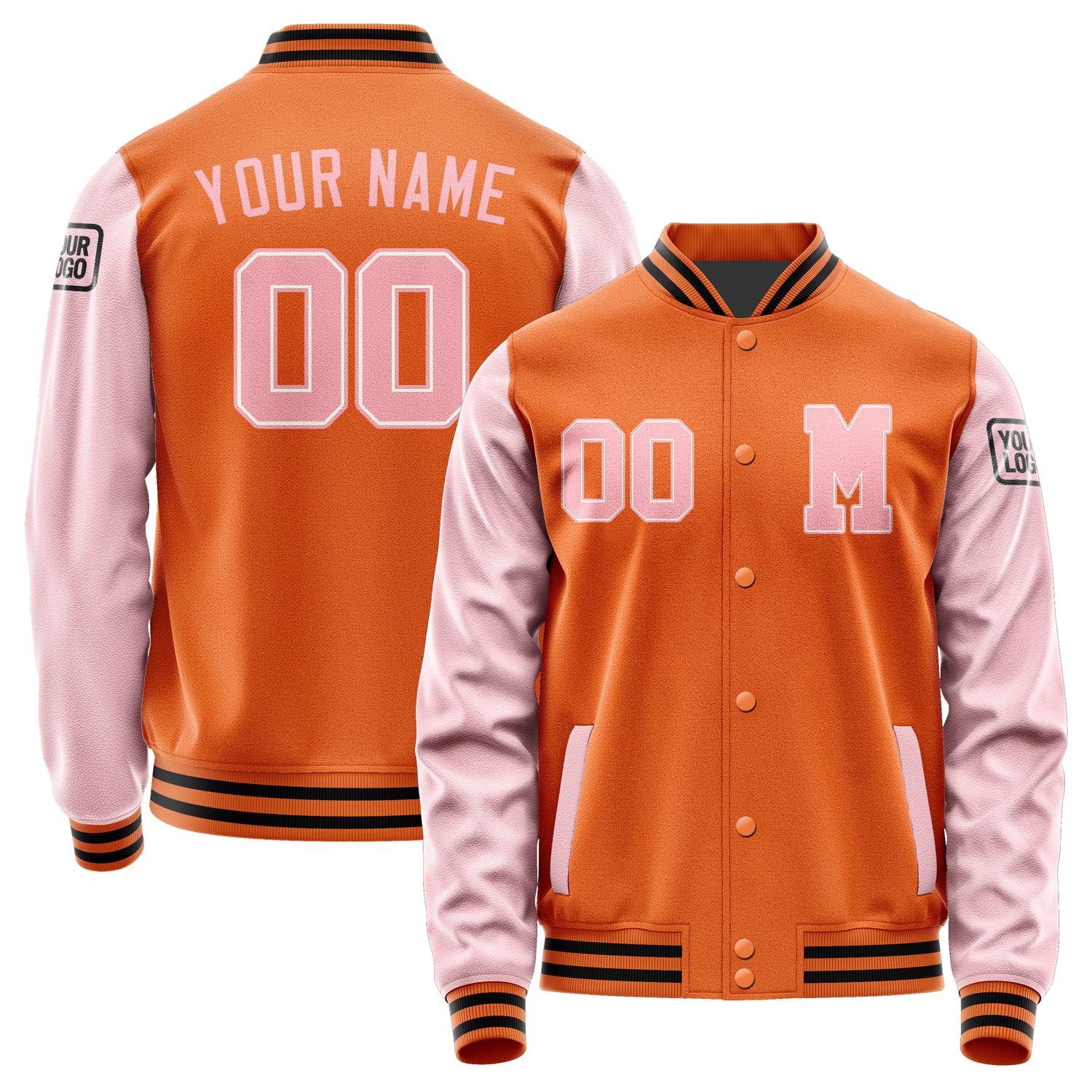 Custom Orange Light Pink Jacket Jb2828212817211817