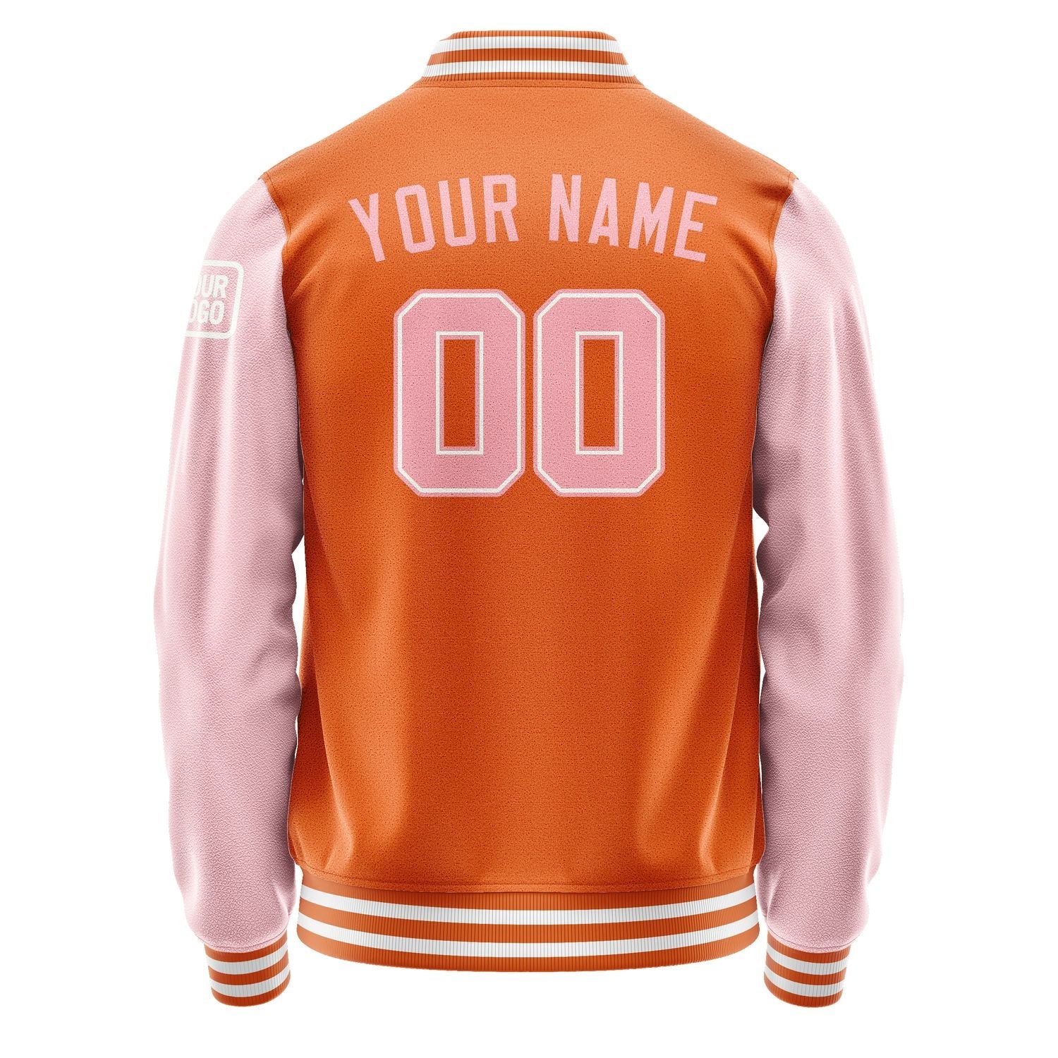 Custom Orange Light Pink Jacket Jb2828212818211818