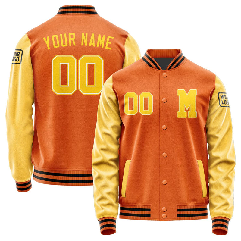 Custom Orange Gold Jacket Jb2828302817301817