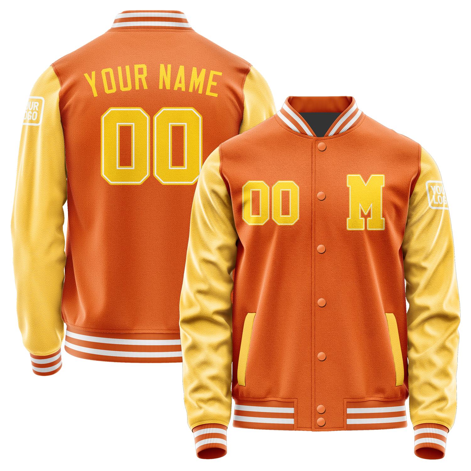 Custom Orange Gold Jacket Jb2828302818301818