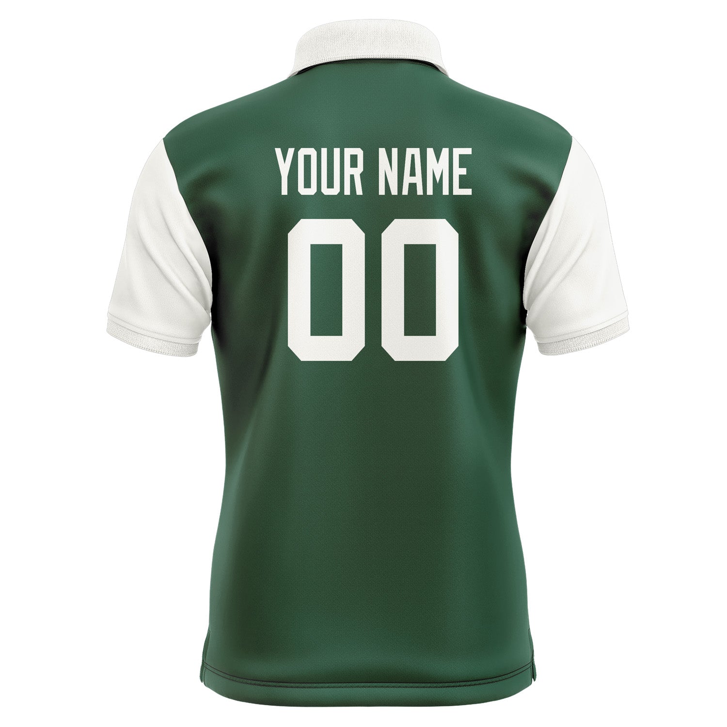 Custom Green White Short-Sleeve Polo Shirt PO051818B118
