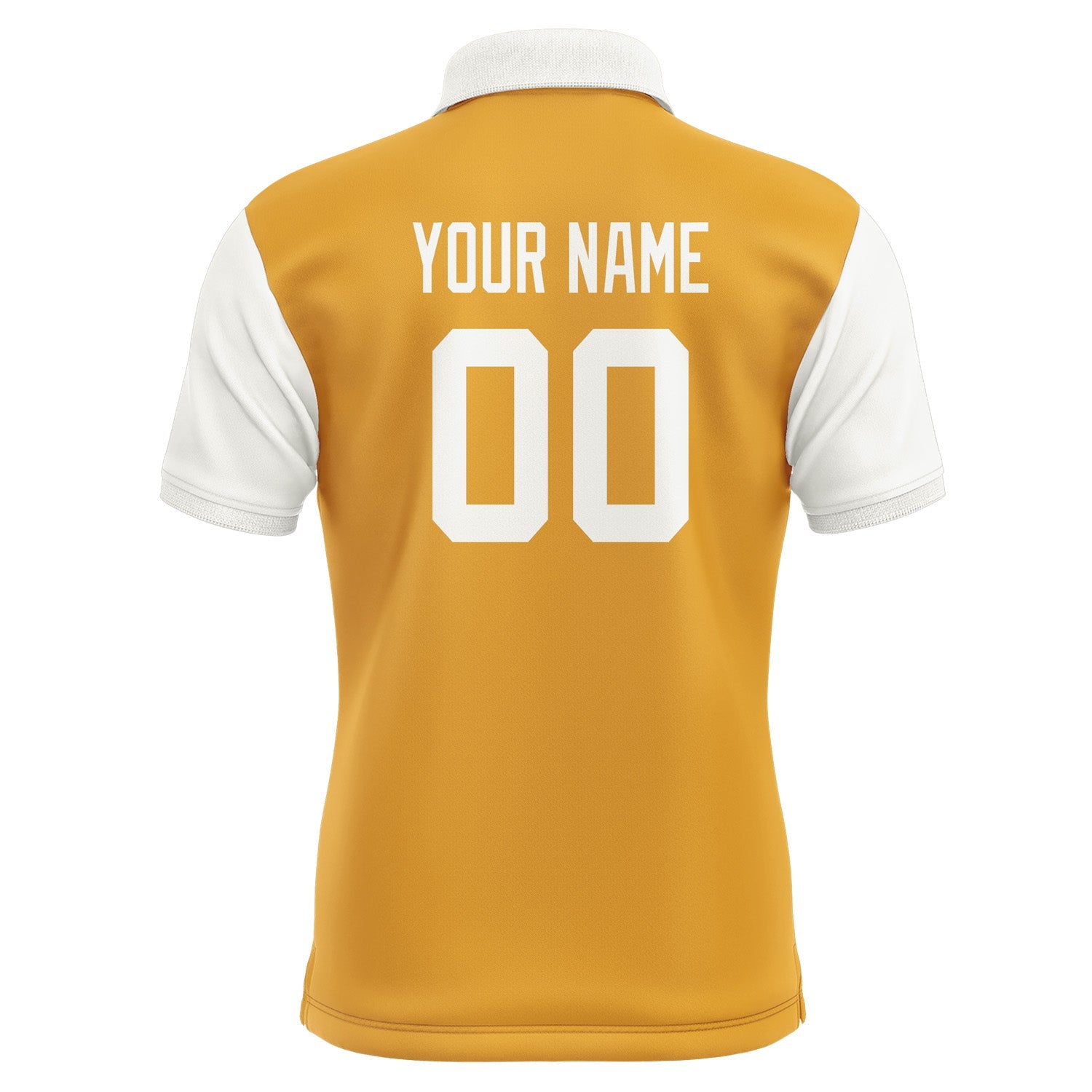 Custom Yellow White Short-Sleeve Polo Shirt PO191818B118