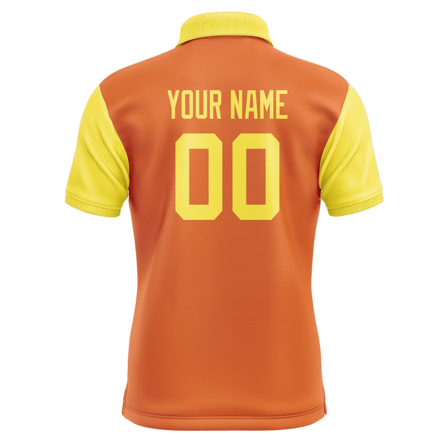 Custom Orange Light Yellow Short-Sleeve Polo Shirt PO282626B126